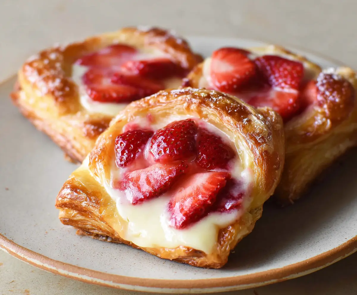 Easy Strawberry Cream Cheese Danishes