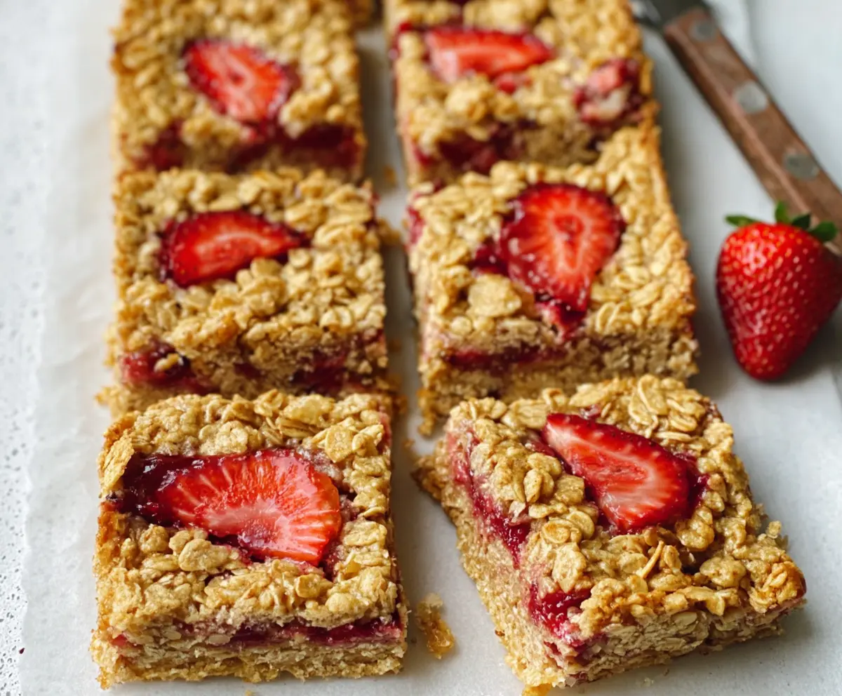 Easy Strawberry Oatmeal Bars