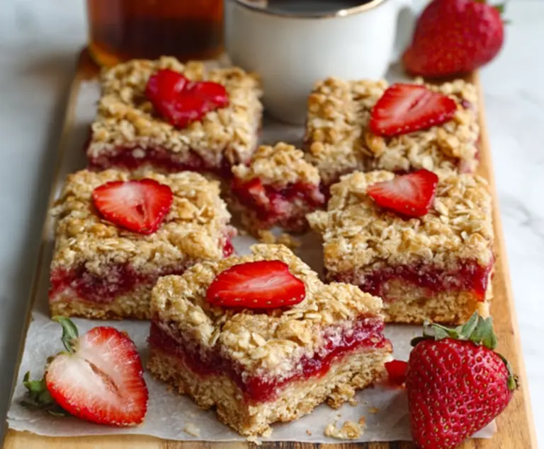 Strawberry Oatmeal Bars