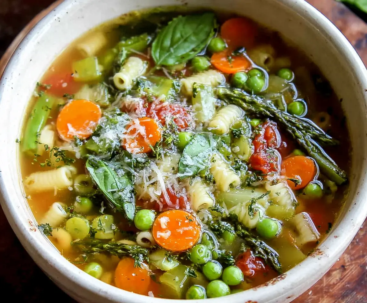Easy Spring Minestrone Soup Recipe