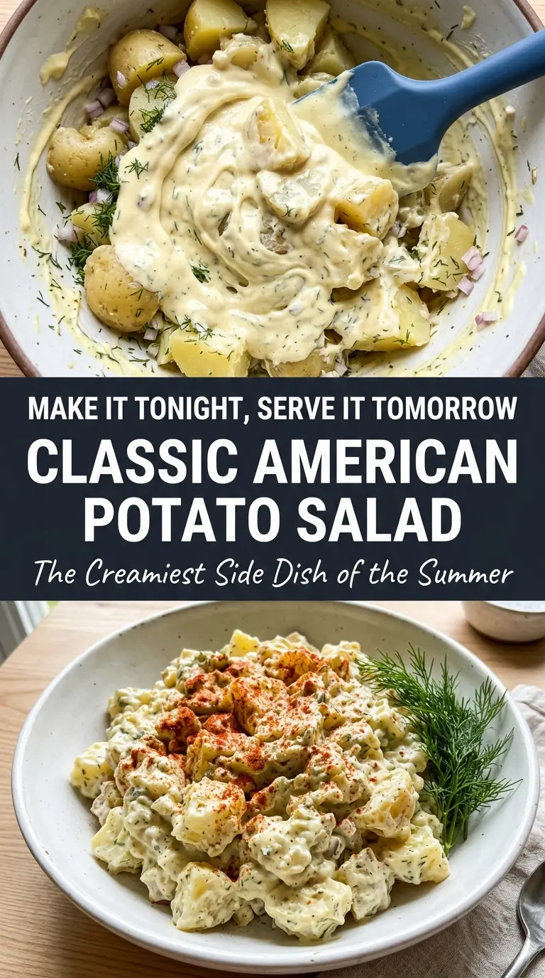 Classic American Potato Salad creamy tangy chilled