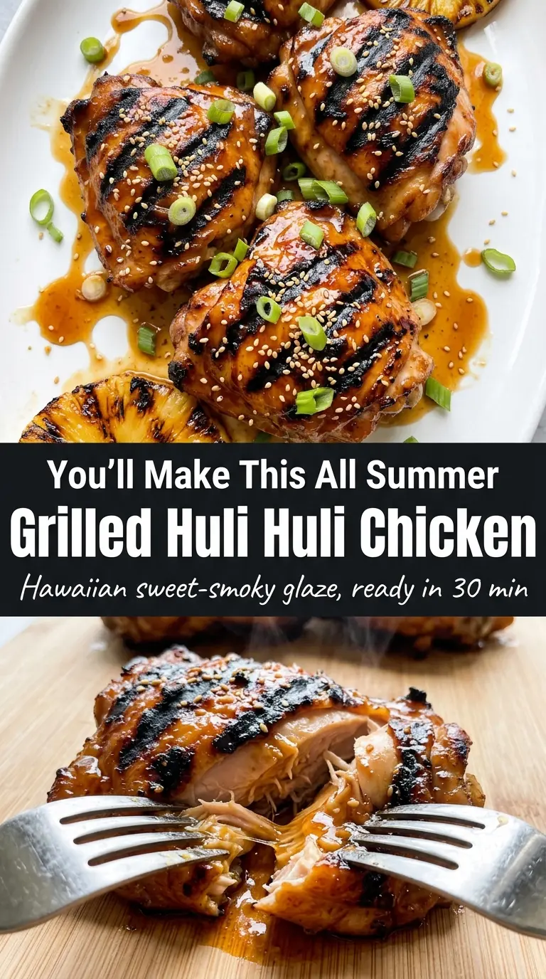 Grilled Huli Huli Chicken sticky glazed smoky
