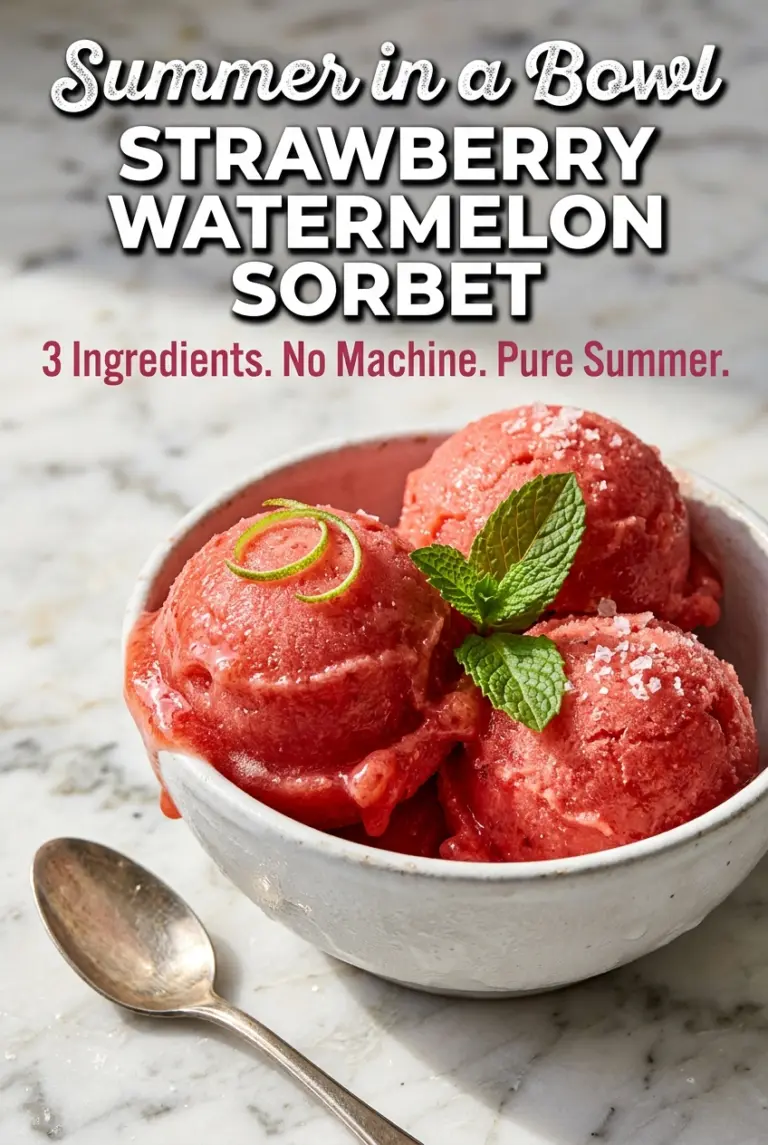 Strawberry Watermelon Sorbet