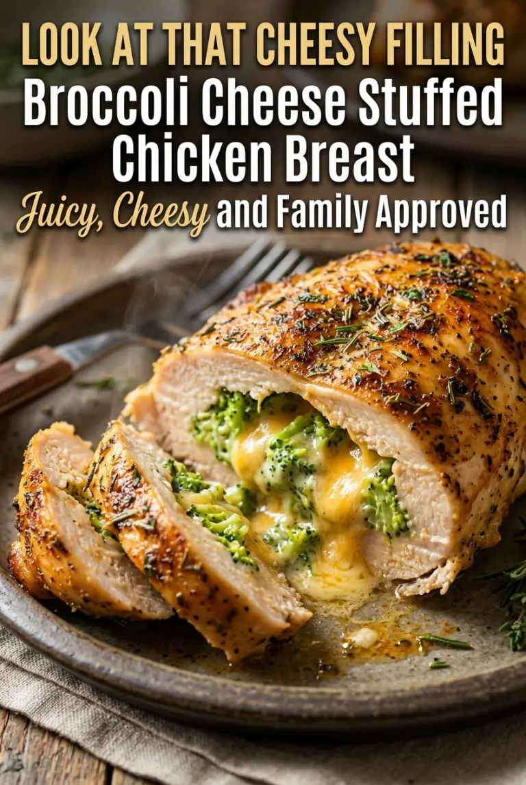 Broccoli Cheese Stuffed Chicken Breast