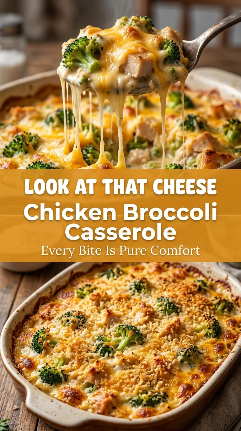 Chicken Broccoli Casserole creamy cheesy