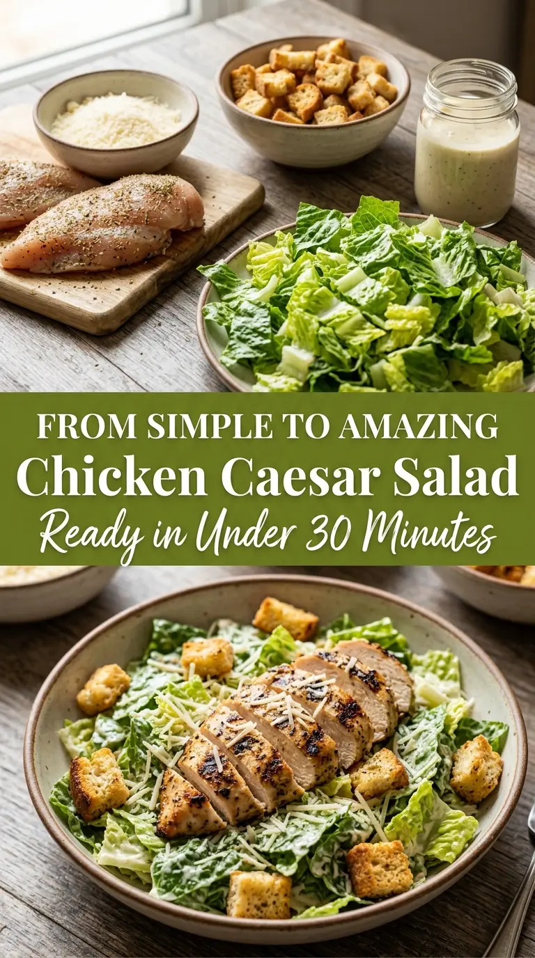 Classic Chicken Caesar Salad crisp creamy savory
