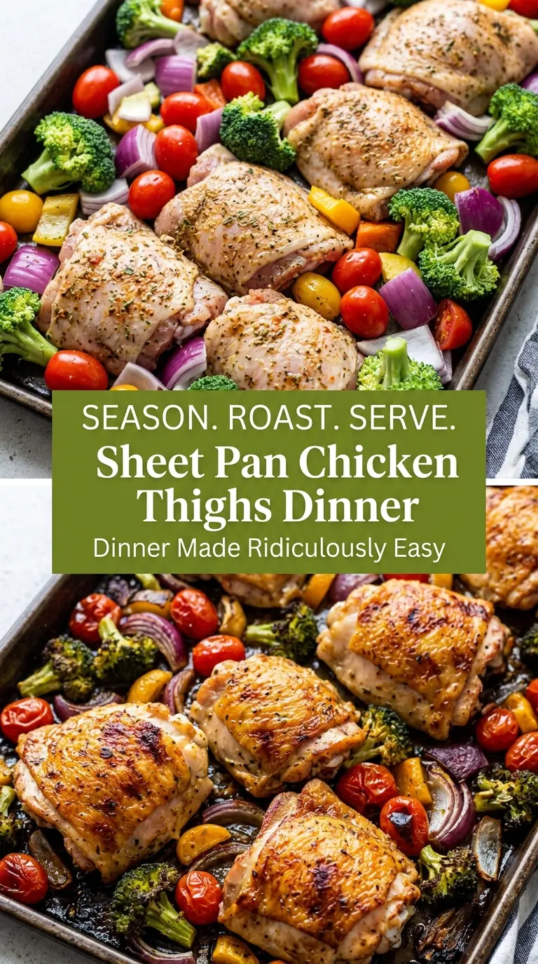Sheet Pan Chicken Thighs Dinner
