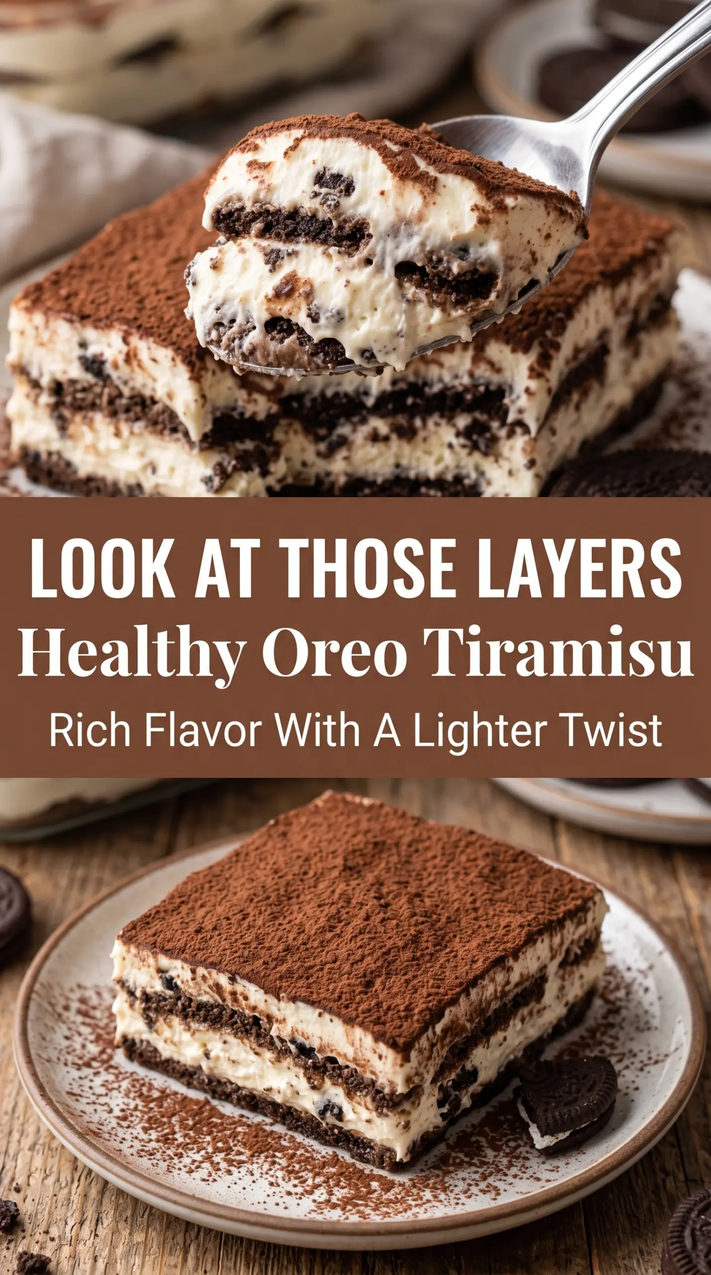 Healthy Oreo Tiramisu