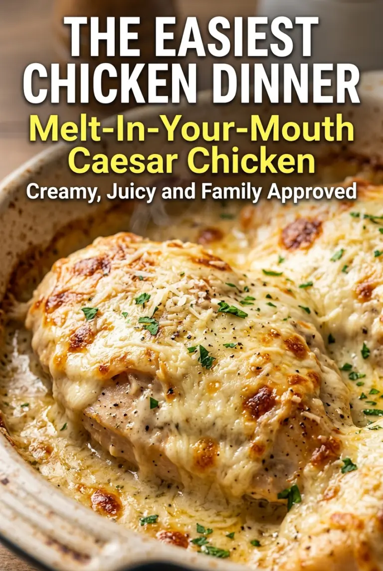Melt-In-Your-Mouth Caesar Chicken