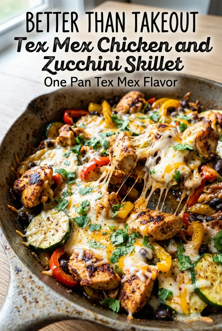 Tex Mex Chicken and Zucchini Skillet