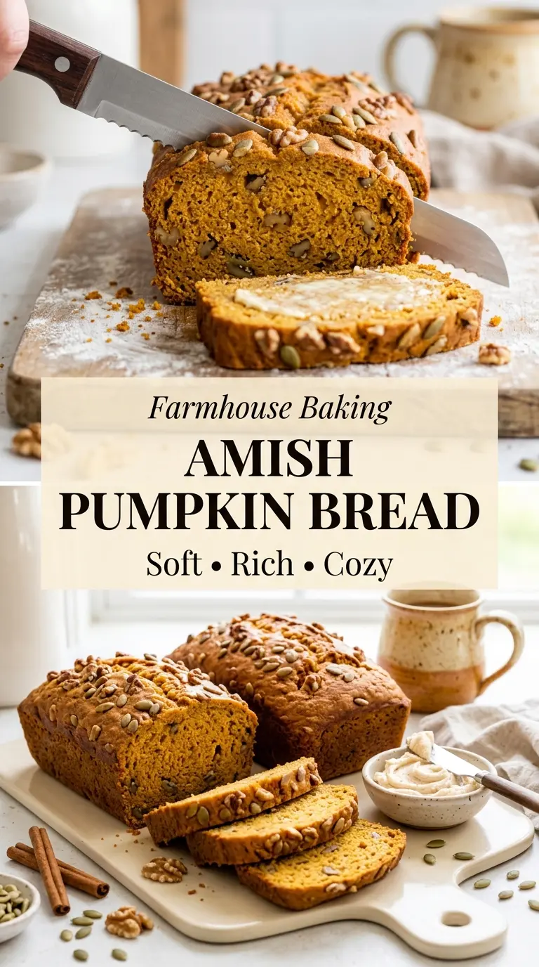 Amish Pumpkin Bread moist tender-spiced