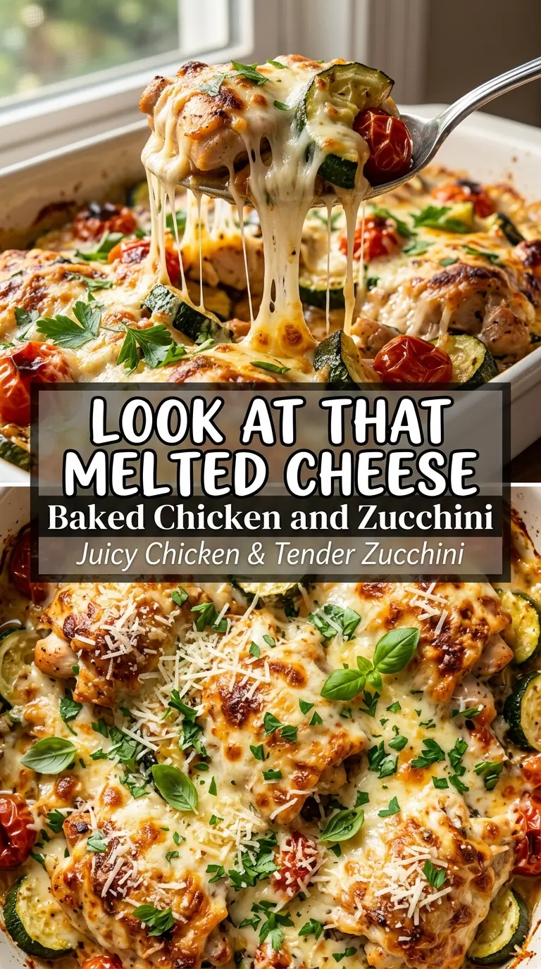 Baked Chicken and Zucchini