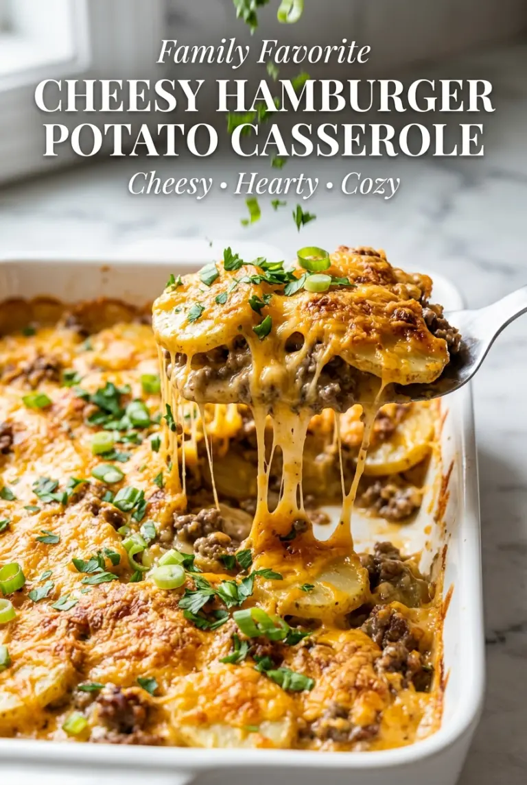 Cheesy Hamburger Potato Casserole