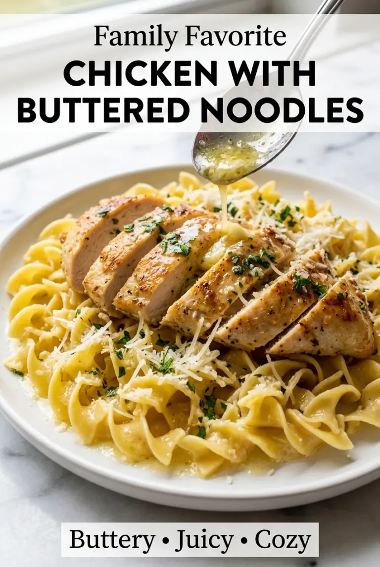 Chicken with Buttered Noodles