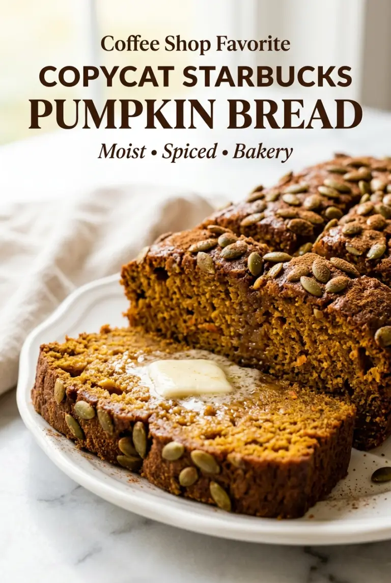 Copycat Starbucks Pumpkin Bread
