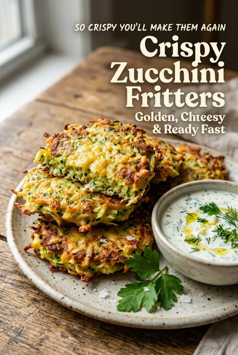 Crispy Zucchini Fritters