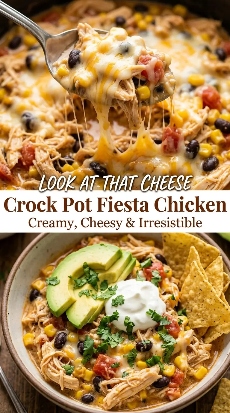 Crock Pot Fiesta Chicken creamy Tex-Mex