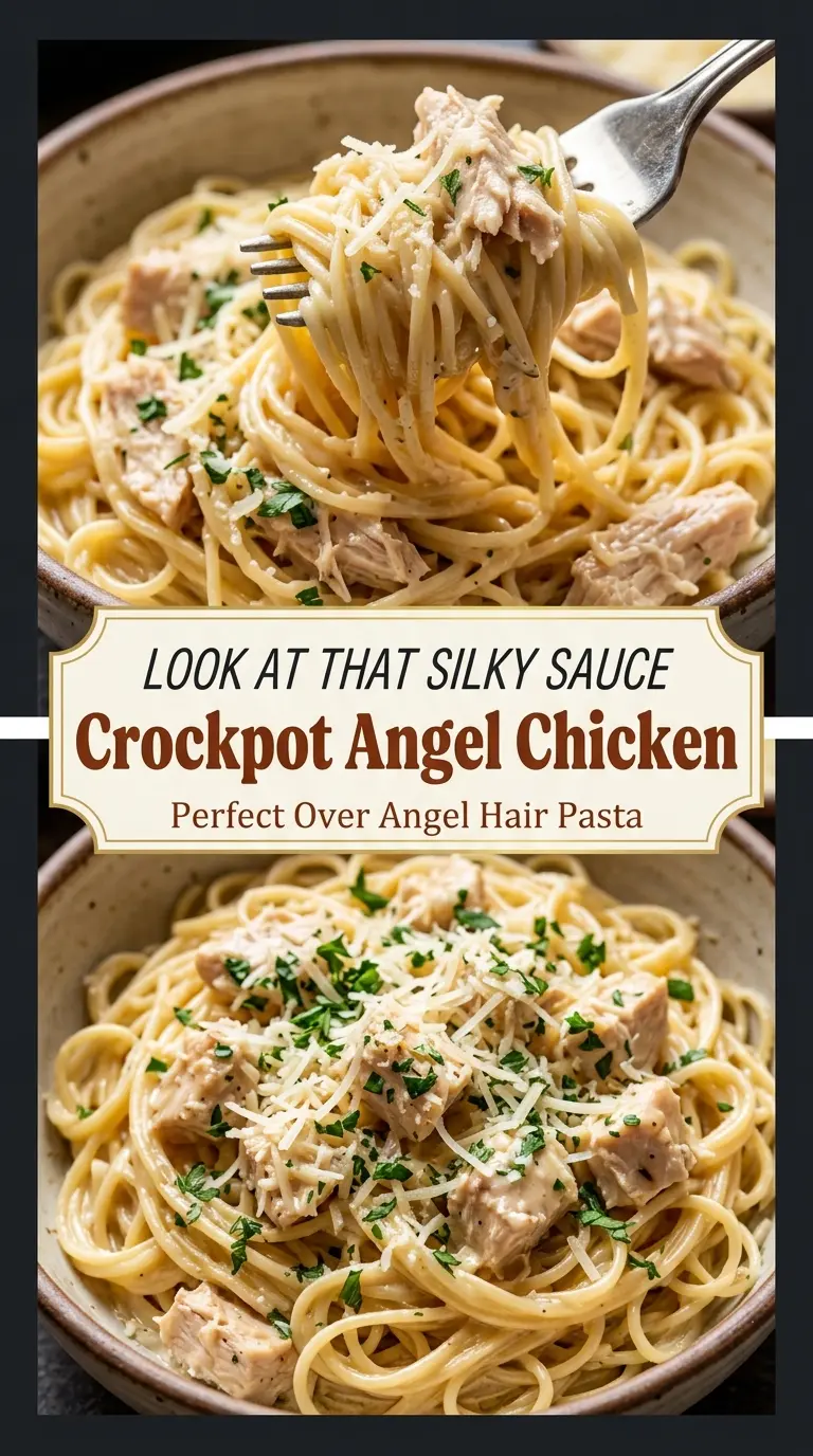 Crockpot Angel Chicken creamy Italian sauce