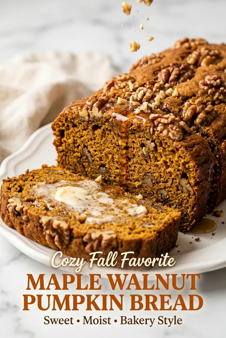 Maple Walnut Pumpkin Bread