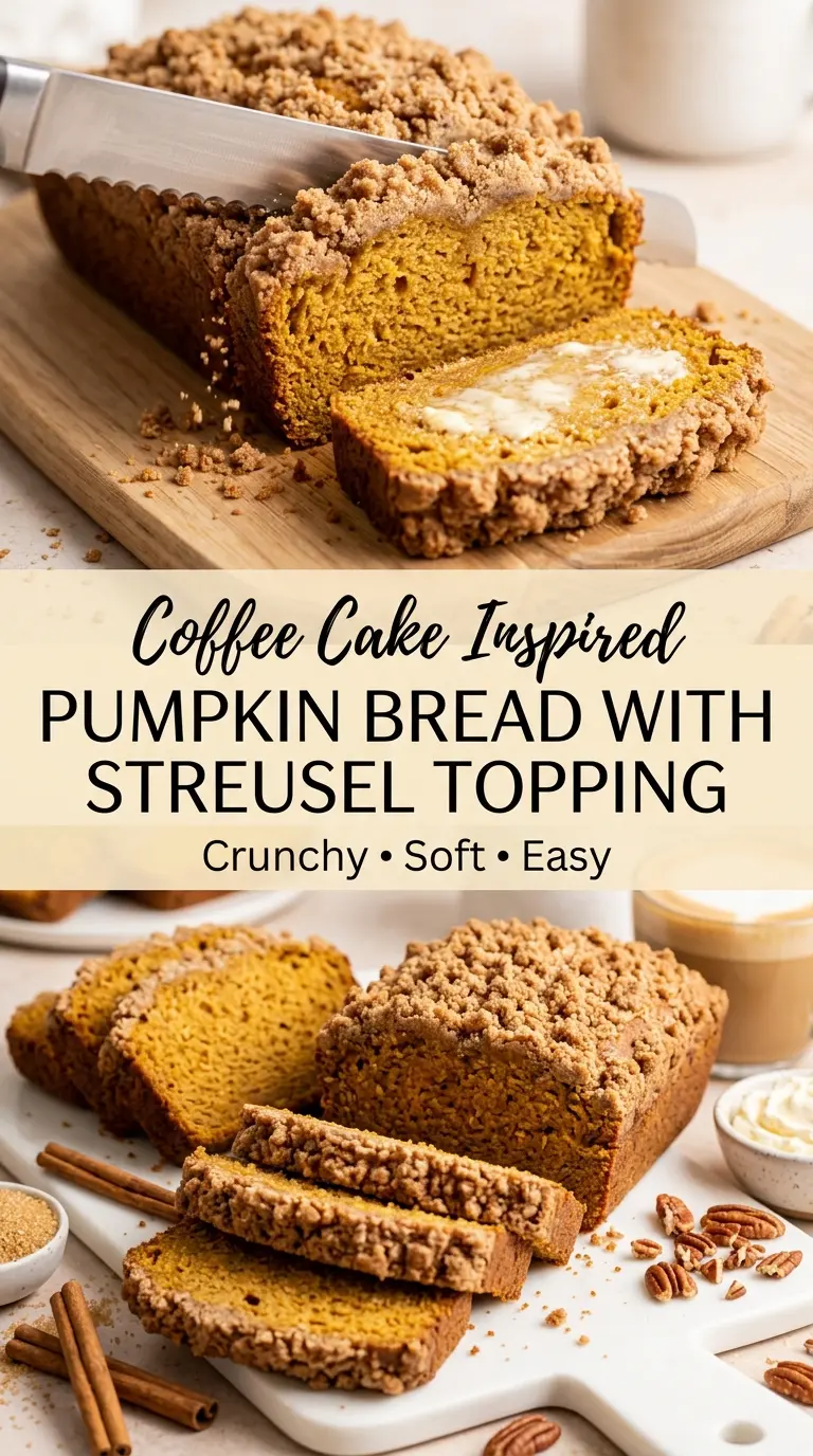 Pumpkin Bread with Streusel Topping