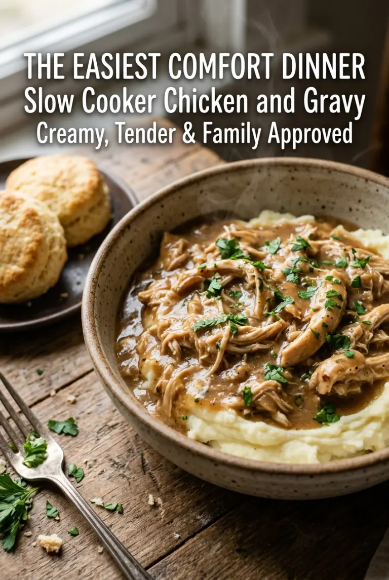 Slow Cooker Chicken and Gravy