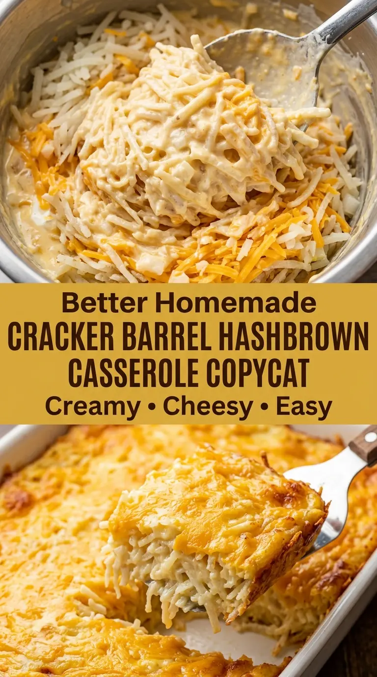 Cracker Barrel Hashbrown Casserole Copycat