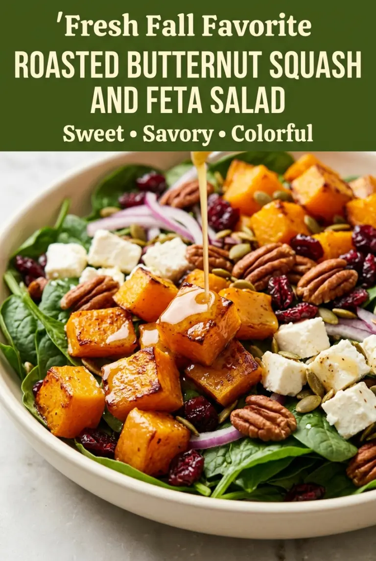 Roasted Butternut Squash and Feta Salad