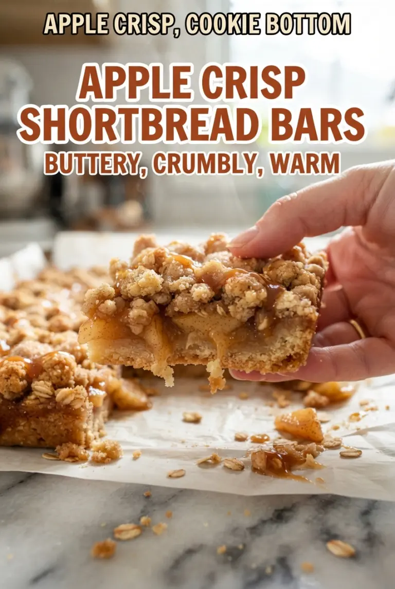 Apple Crisp Shortbread Bars
