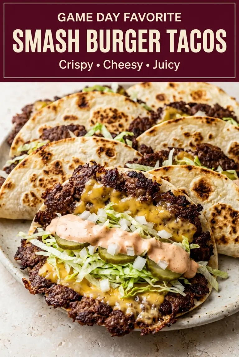 Crispy Smash Burger Tacos with Burger Sauce