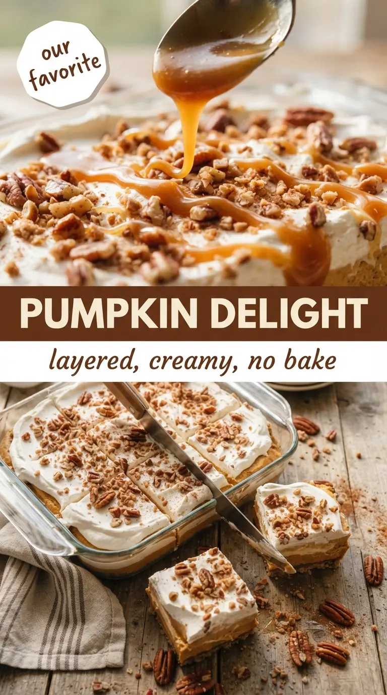 No-Bake Pumpkin Delight (Layered Pumpkin Lush)