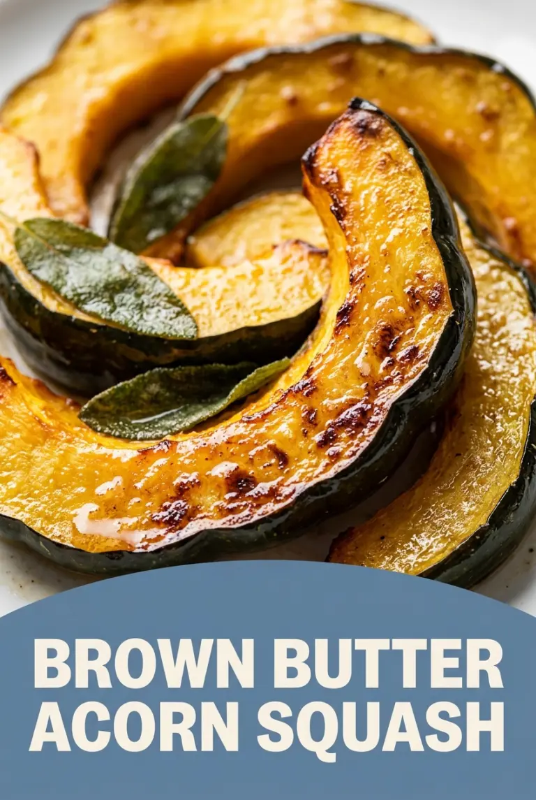 Roasted Acorn Squash with Brown Butter