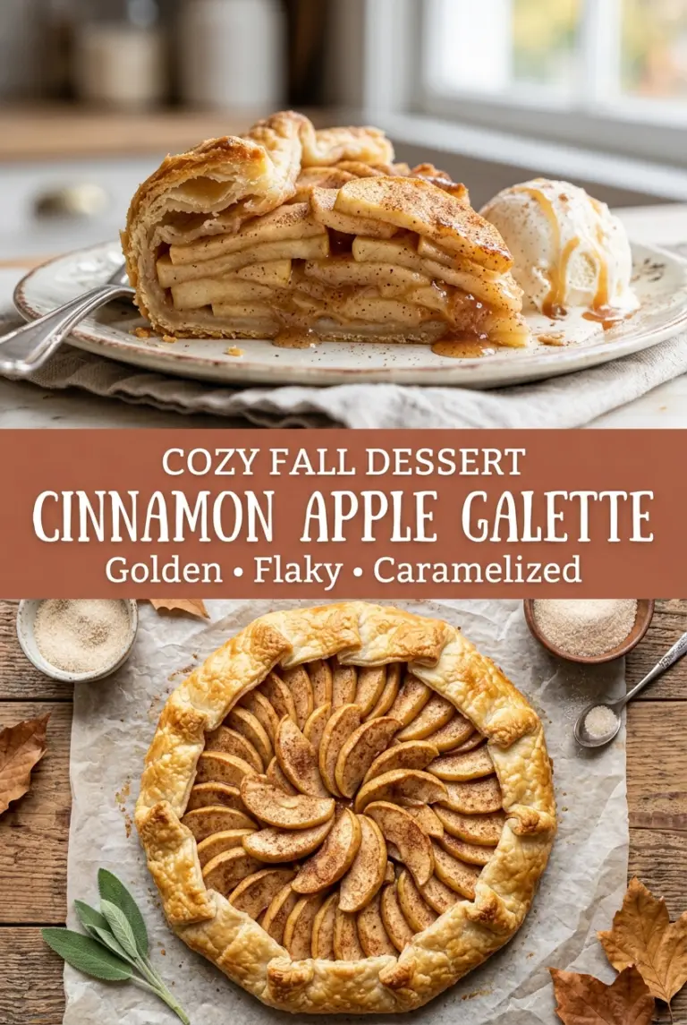 Rustic Apple Galette with Cinnamon Brown Sugar