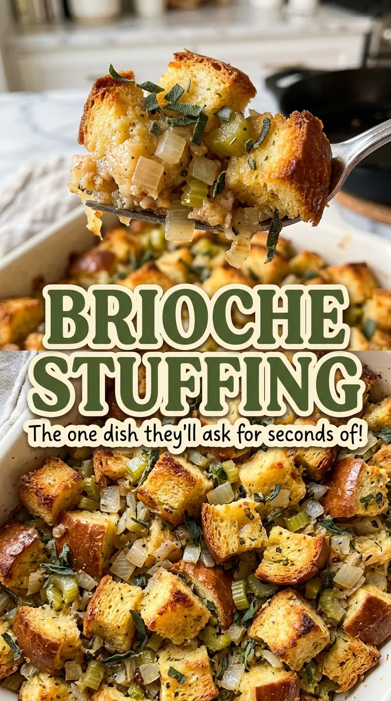 Brioche stuffing herb butter