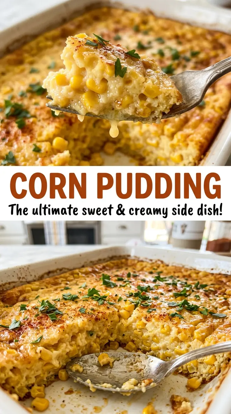 Corn pudding tender sweet corn