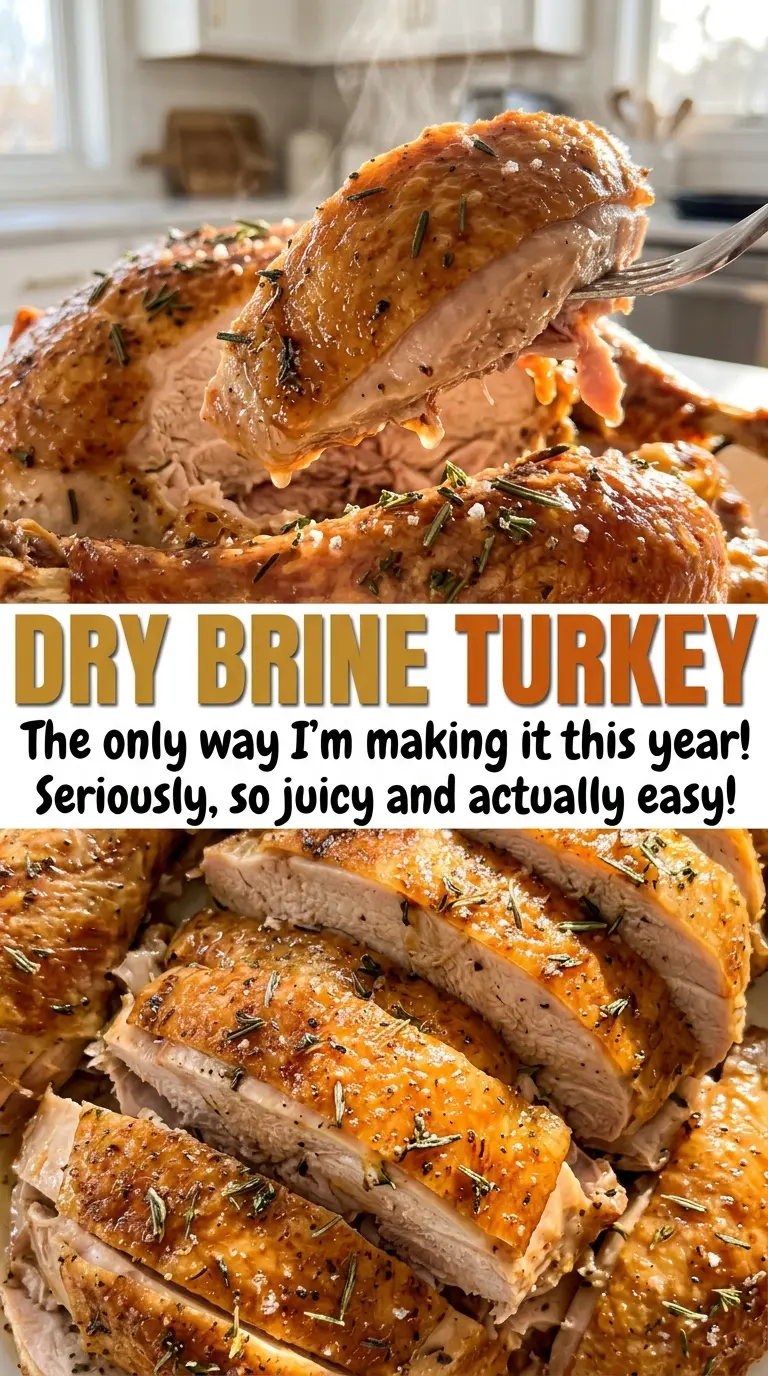Dry Brine Turkey carved juicy slices