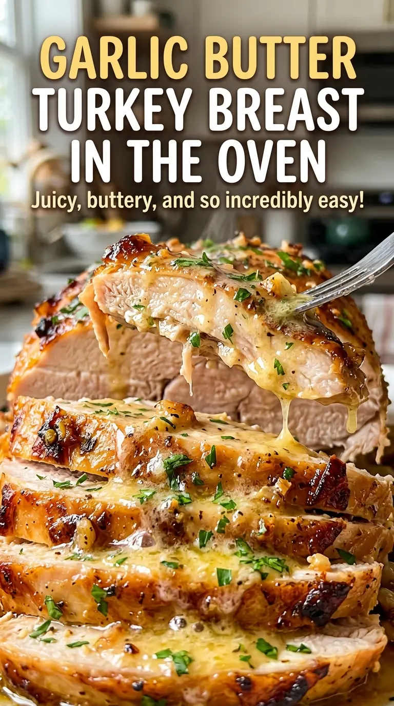 Garlic Butter Turkey Breast savory thyme butter