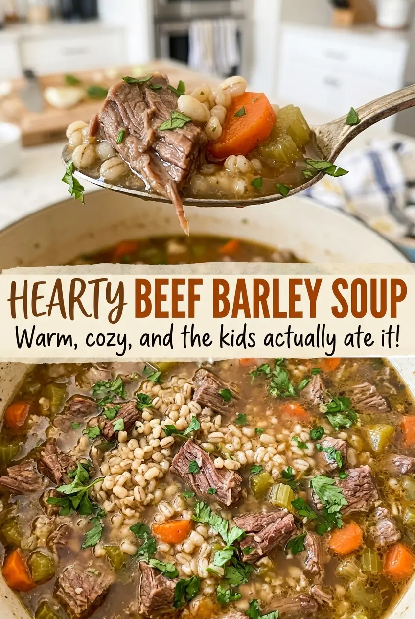 Hearty Beef Barley Soup rich savory broth