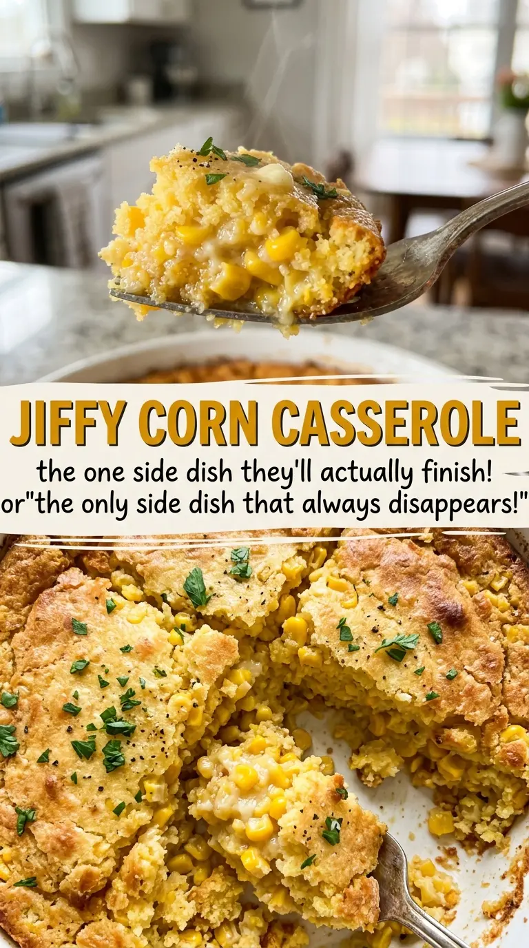 Jiffy Corn Casserole golden corn bake