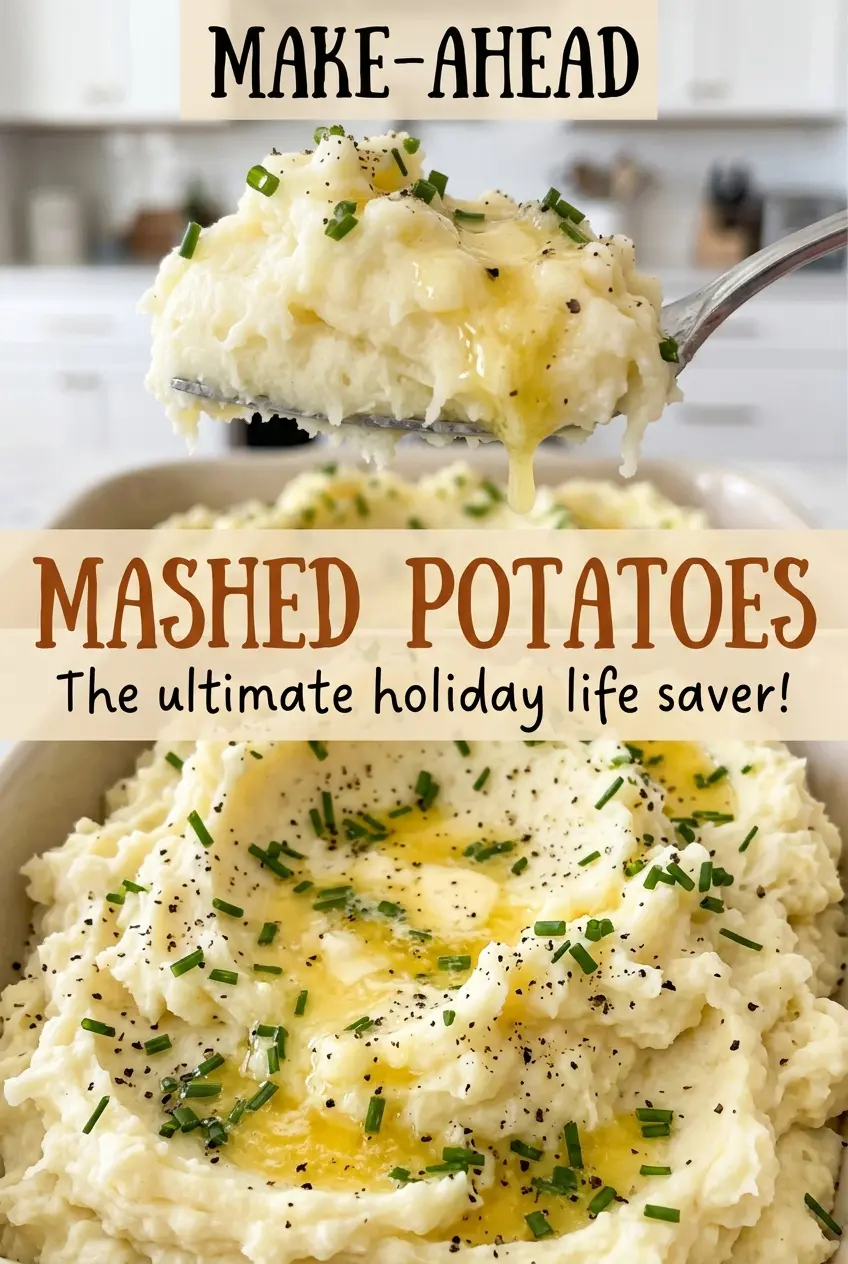 Make-Ahead Mashed Potatoes creamy, buttery