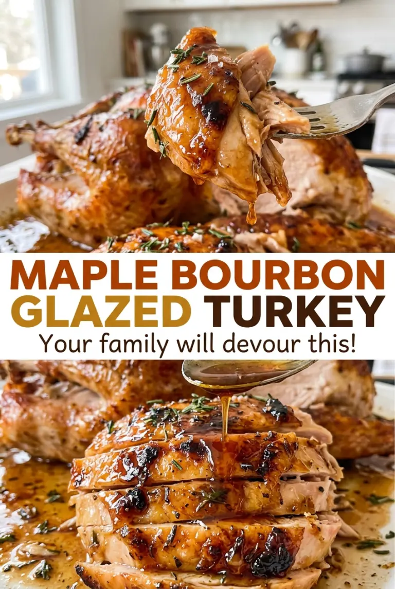 Maple Bourbon Glazed Turkey