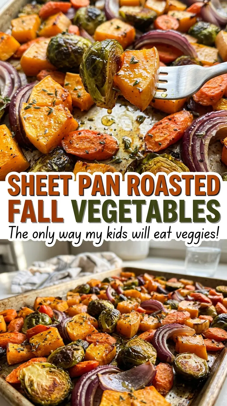 Sheet Pan Roasted Fall Vegetables caramelized hearty colorful
