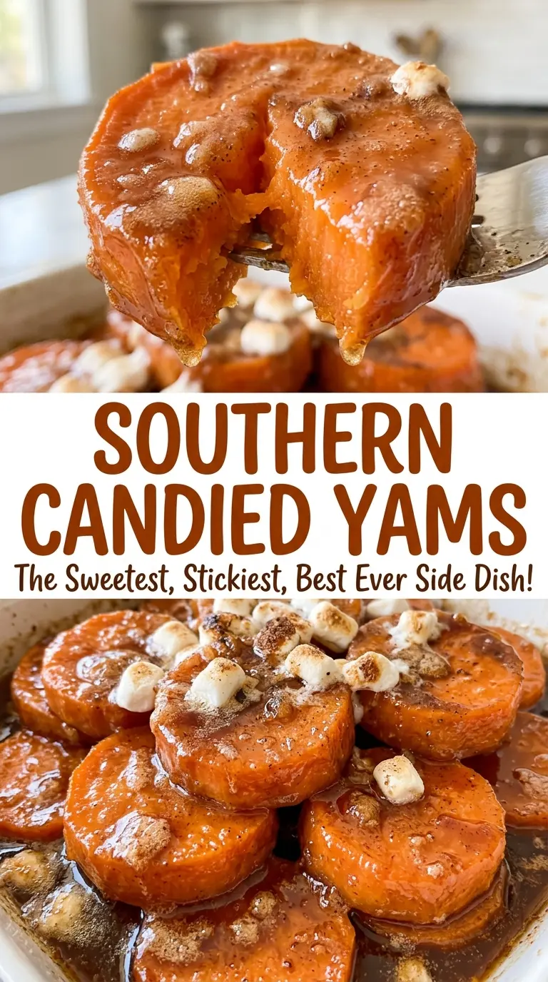 Southern candied yams tender cinnamon rounds