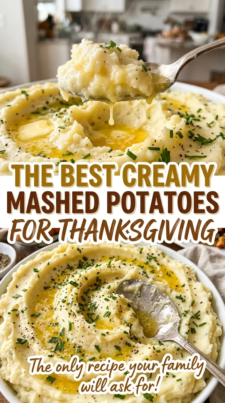 The Best Creamy Mashed Potatoes for Thanksgiving, smooth and fluffy